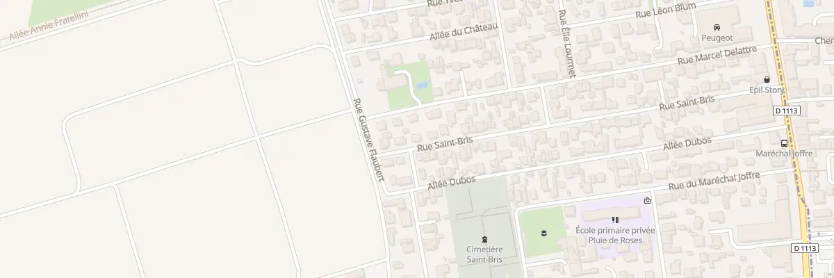 Plan du 55 Rue Saint Bris à Villenave-d’Ornon