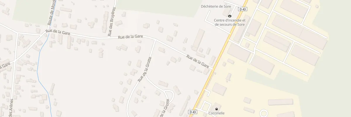 Plan du 808 Rue de la Gare à Sore