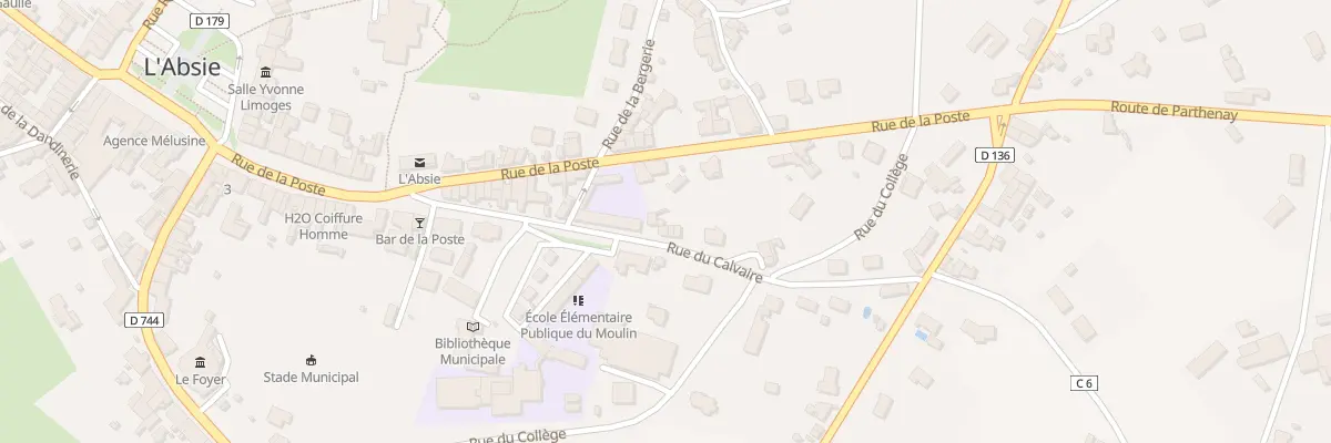 Plan du 28 Rue du Calvaire à L’Absie