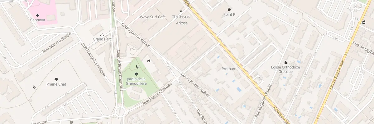 Plan du 5 Rue Gustave Danflou à Bordeaux