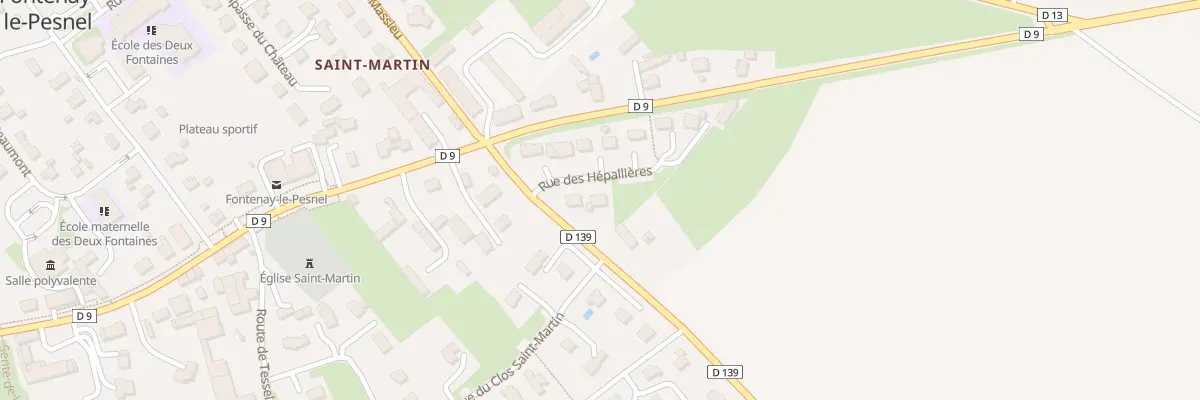 Plan du 4 Rue des Hépallières à Fontenay-le-Pesnel