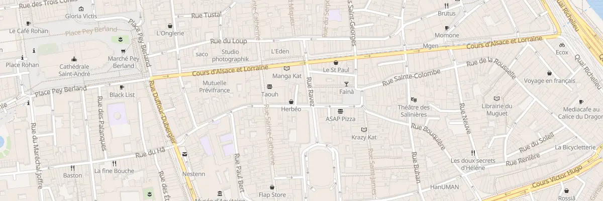 Plan du 25 Rue des Ayres à Bordeaux