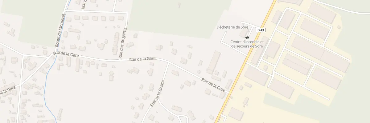 Plan du 767 Rue de la Gare à Sore