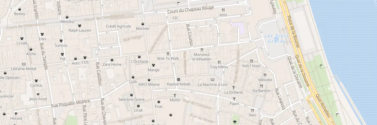 Plan du 8 Rue Metivier à Bordeaux