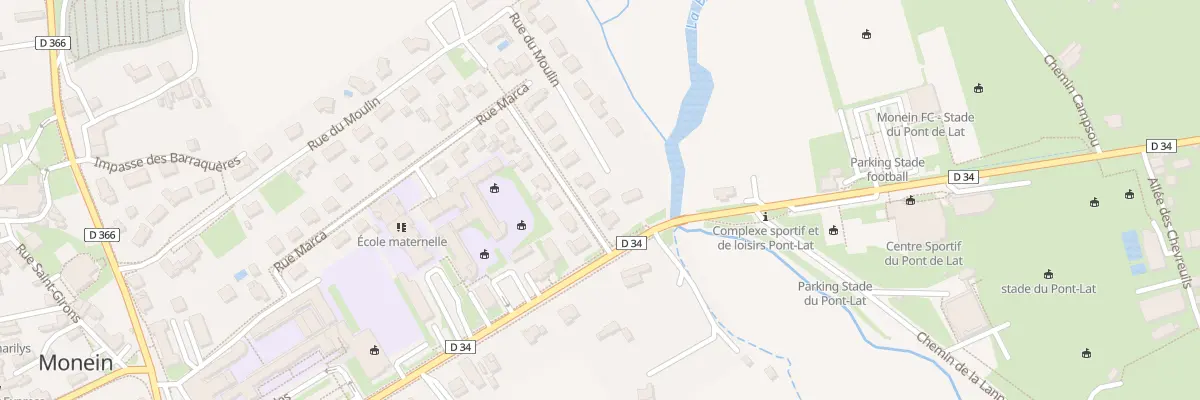 Plan du 4 Rue Marca à Monein