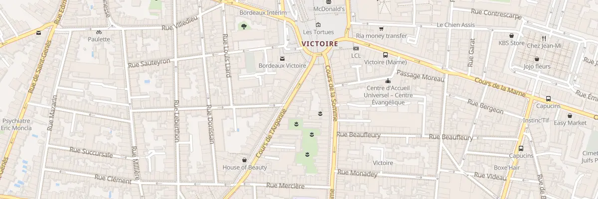 Plan du 20 Crs de l’Argonne à Bordeaux