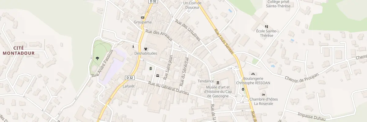 Plan du 4 Rue du Sénéchal à Saint-Sever