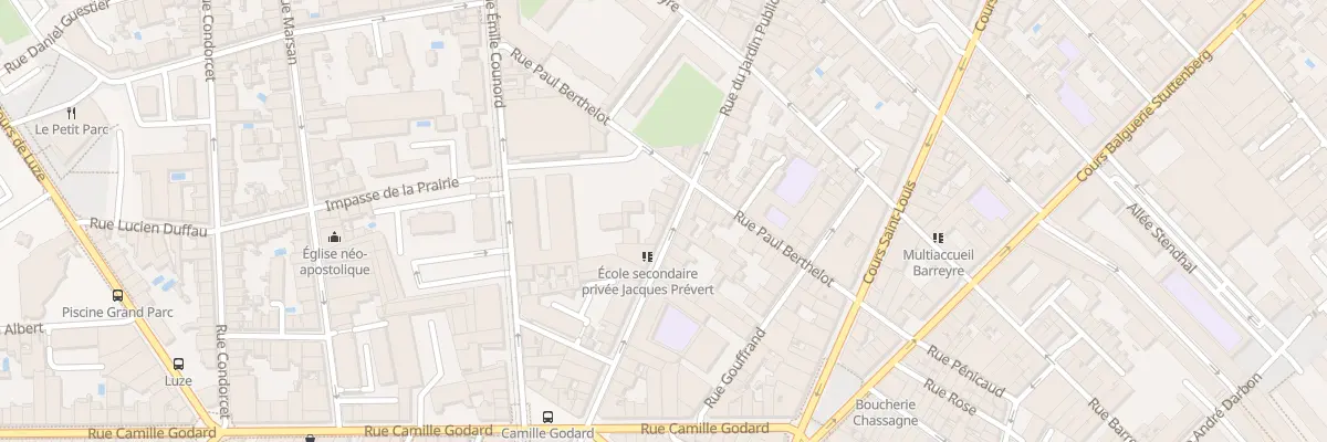 Plan du 179 Rue du Jardin Public à Bordeaux