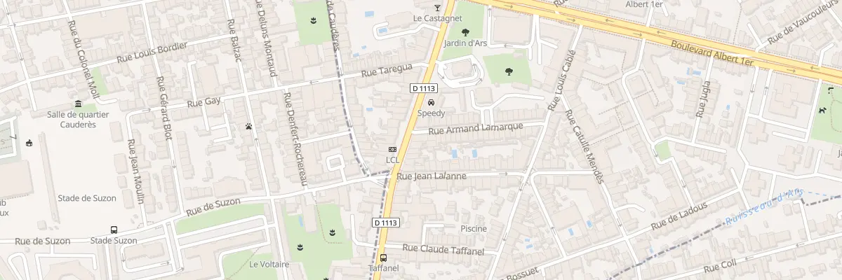 Plan du 38 Rte de Toulouse à Bordeaux