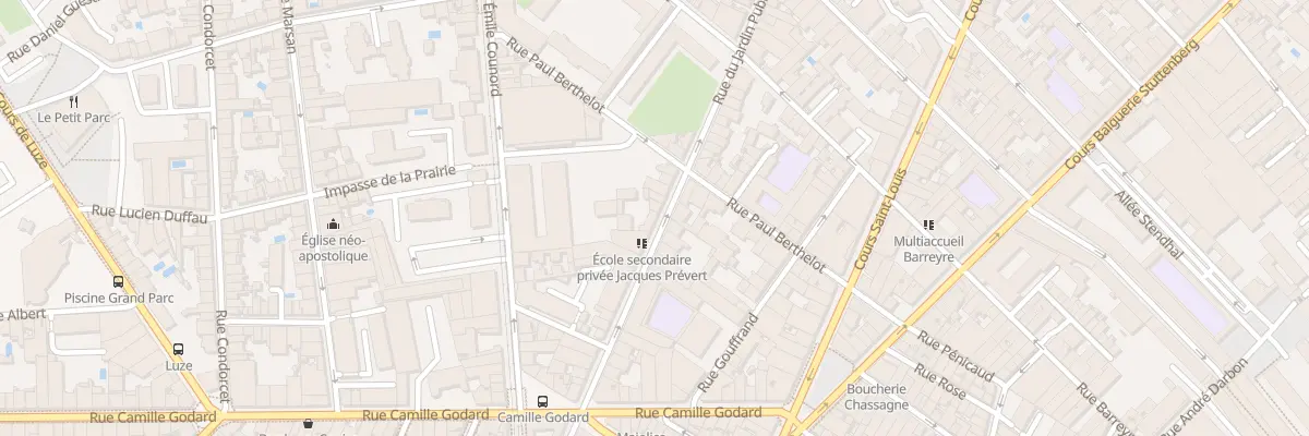Plan du 177 Rue du Jardin Public à Bordeaux