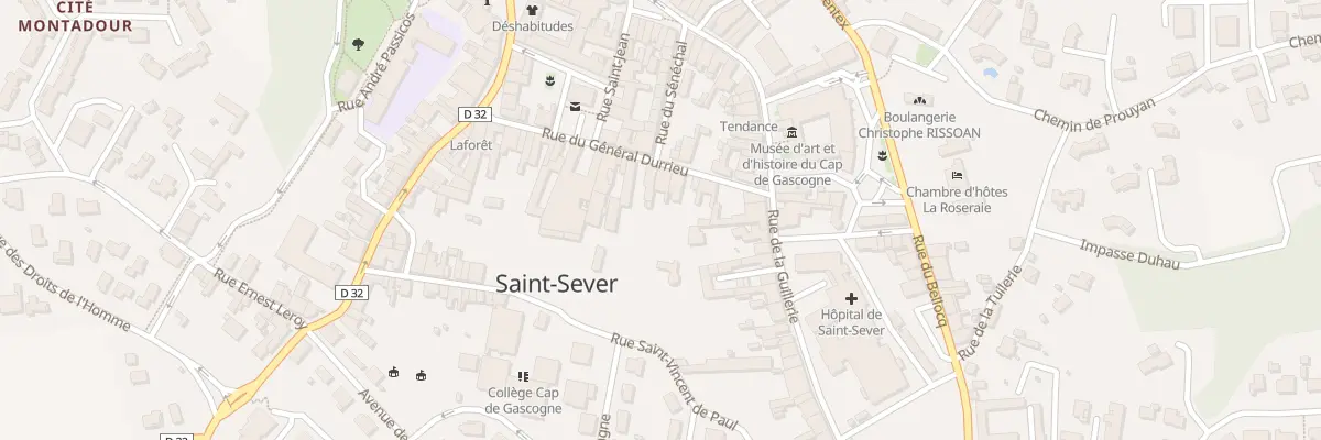 Plan du 26 Rue du Gen Durrieu à Saint-Sever