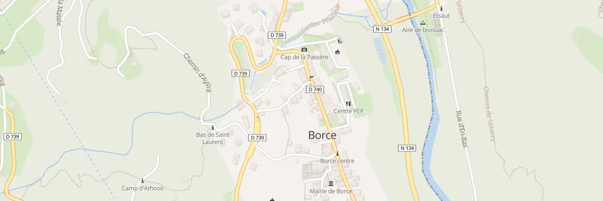 Plan du 7 Che de Carralot à Borce