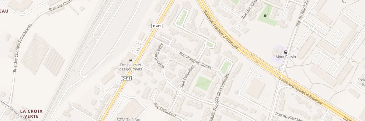 Plan du 12 Rue François Simon à Angers