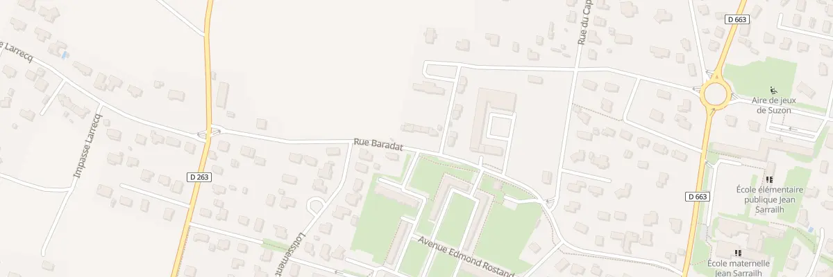 Plan du 384 Rue de Baradat à Artix