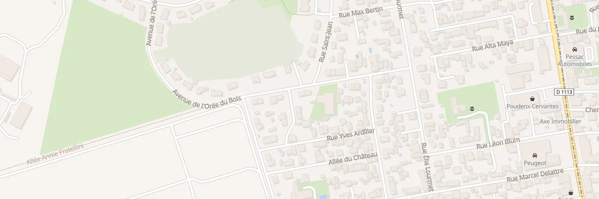 Plan du 20 Rue André Amanieu à Villenave-d’Ornon