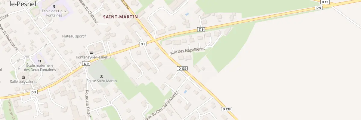 Plan du 2 Rue des Hépallières à Fontenay-le-Pesnel