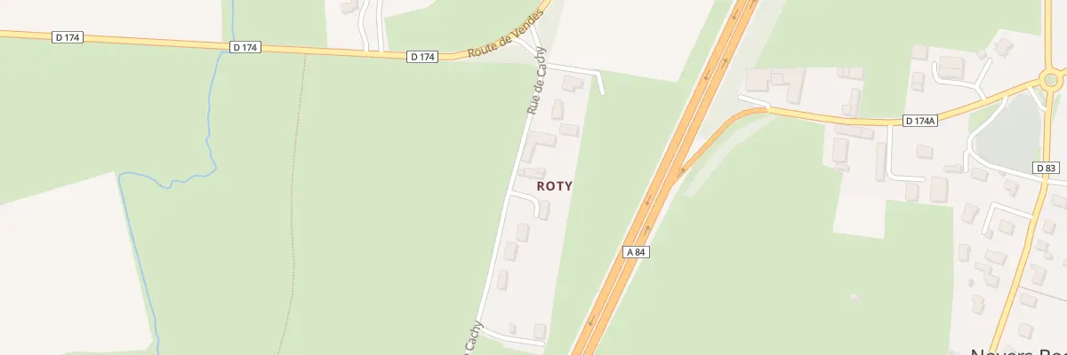 Plan du 7 Rue de Cachy - Noyers Bocage à Val d’Arry