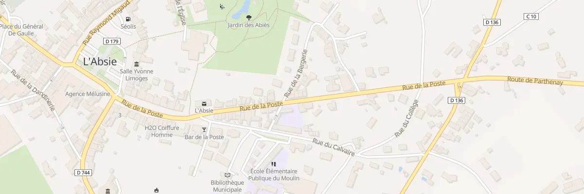 Plan du 62 Rue de la Poste à L’Absie