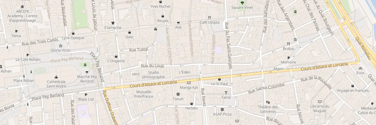 Plan du 39 Rue du Loup à Bordeaux