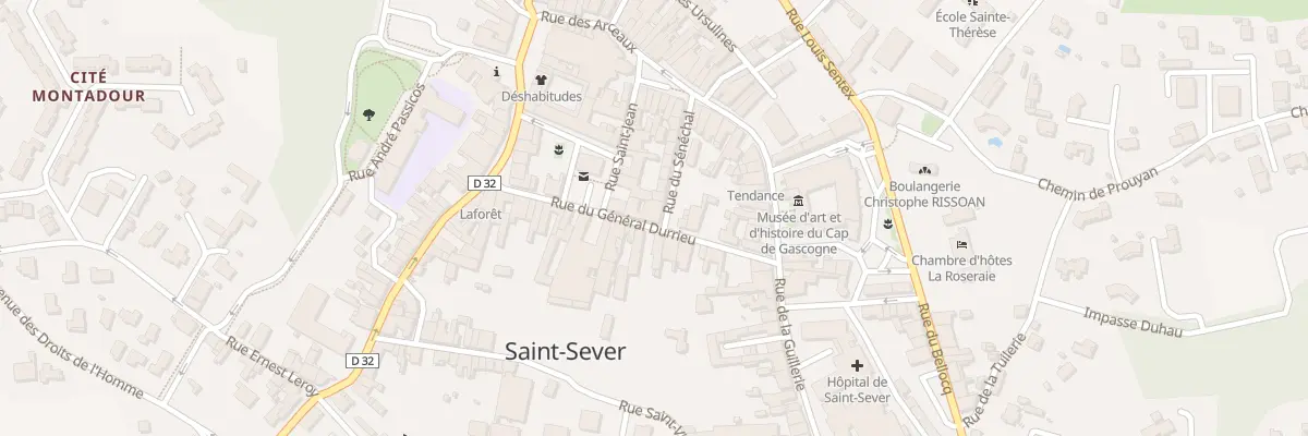 Plan du 7 Rue du Gen Durrieu à Saint-Sever