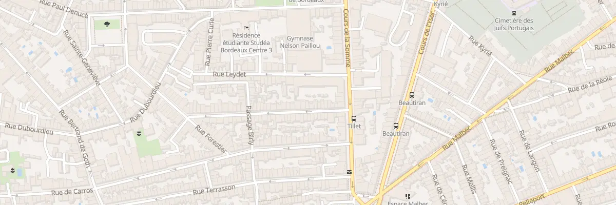 Plan du 19 Rue Tillet à Bordeaux