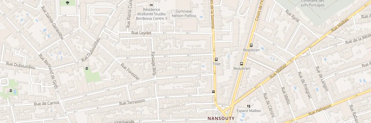 Plan du 24 Rue Tillet à Bordeaux