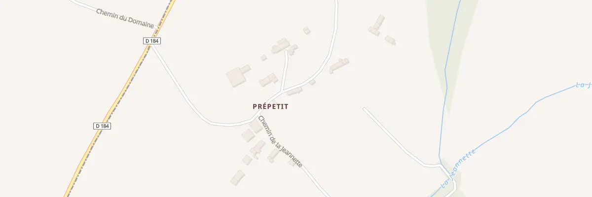 Plan du 2 Rue de Prepetit - Proussy à Condé-en-Normandie