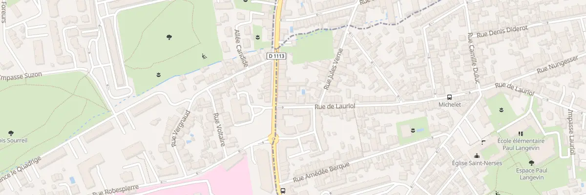 Plan du 2 Rue Lauriol à Bègles