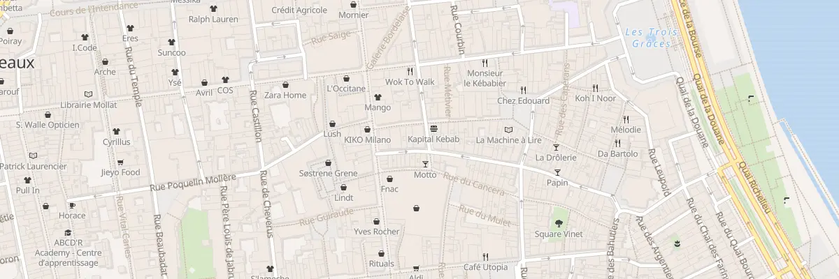 Plan du 24 Rue Parl Sainte Catherine à Bordeaux