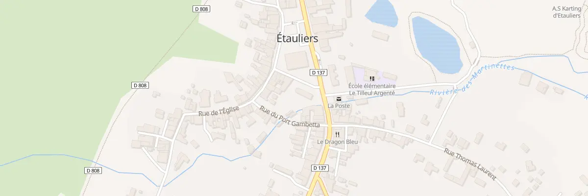Plan du 1 Pl des Halles à Étauliers