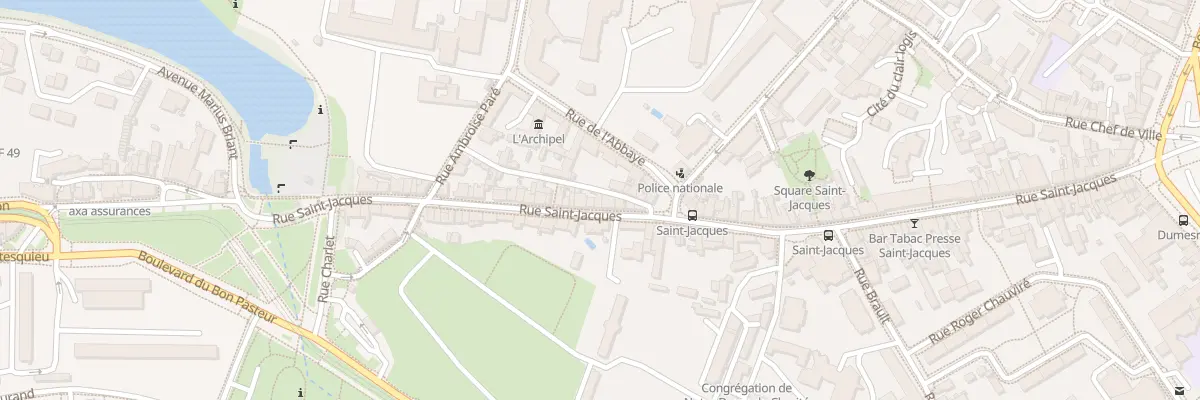 Plan du 84 Rue St Jacques à Angers