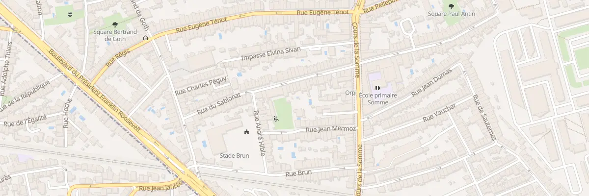 Plan du 30 Rue du Sablonat à Bordeaux