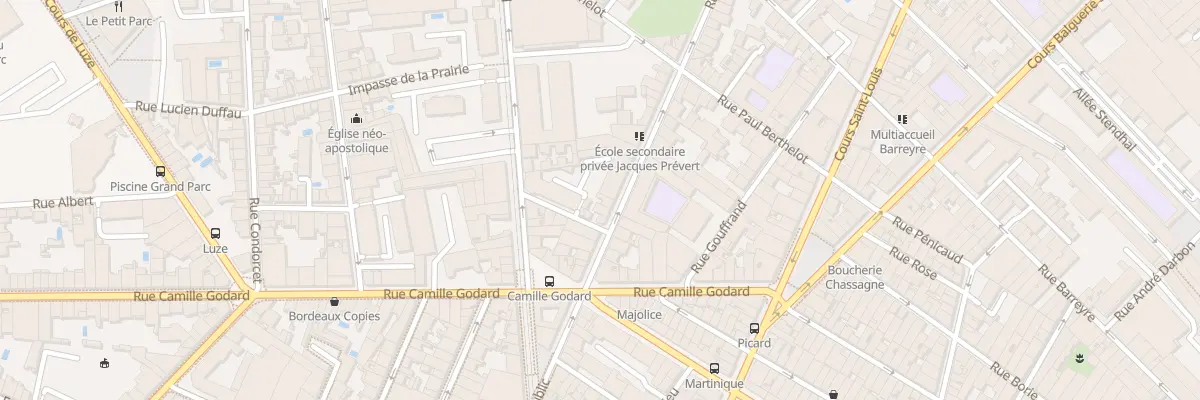 Plan du 157 Rue du Jardin Public à Bordeaux
