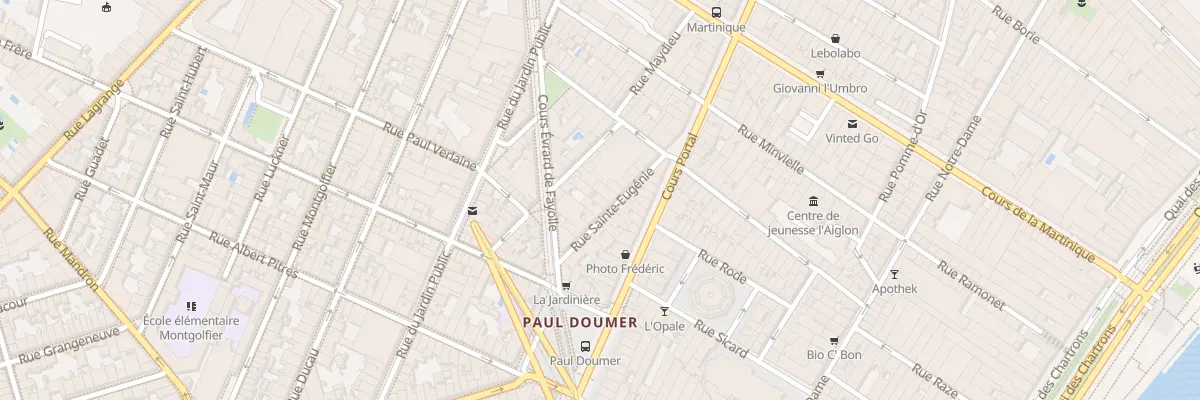 Plan du 25 Rue Sainte Eugenie à Bordeaux