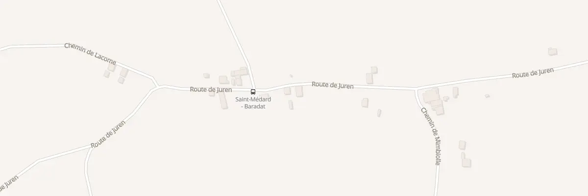Plan du 2450 Rte de Juren à Saint-Médard