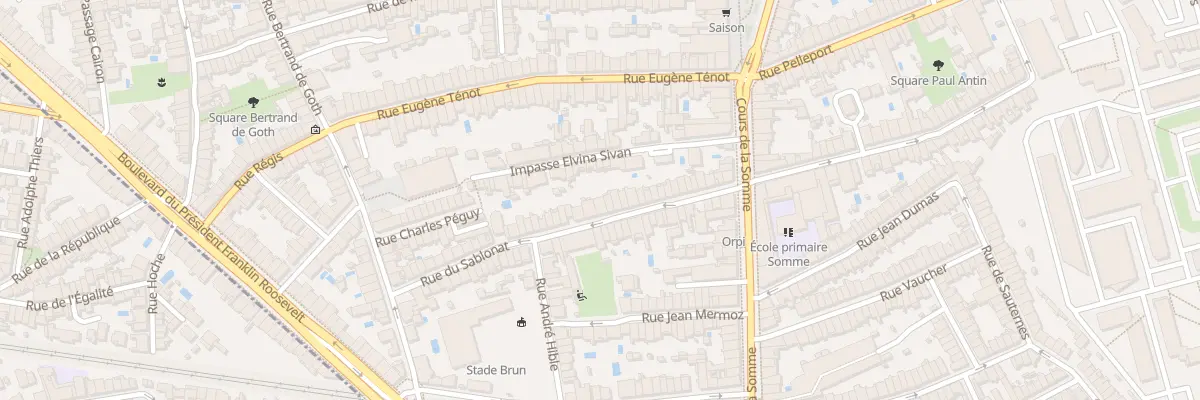 Plan du 33 Rue du Sablonat à Bordeaux