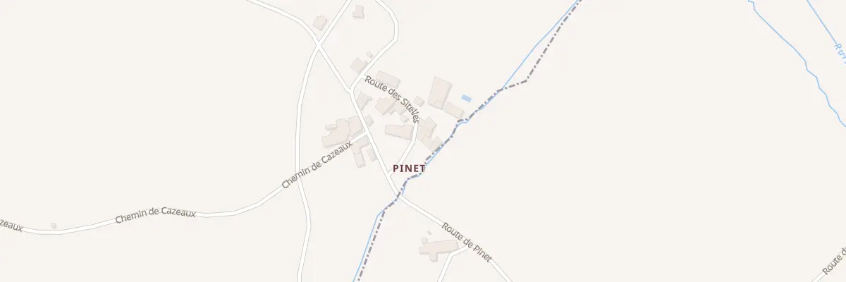 Plan du 95 Pinet à Campugnan