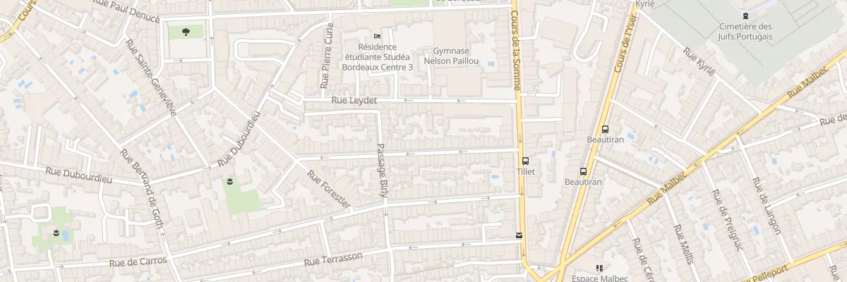Plan du 31 Rue Tillet à Bordeaux