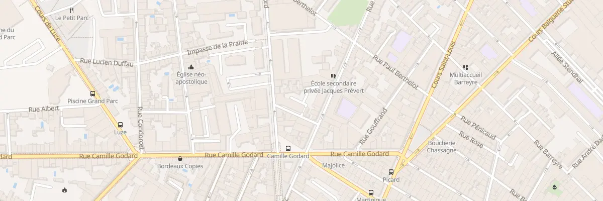 Plan du 163 Rue du Jardin Public à Bordeaux