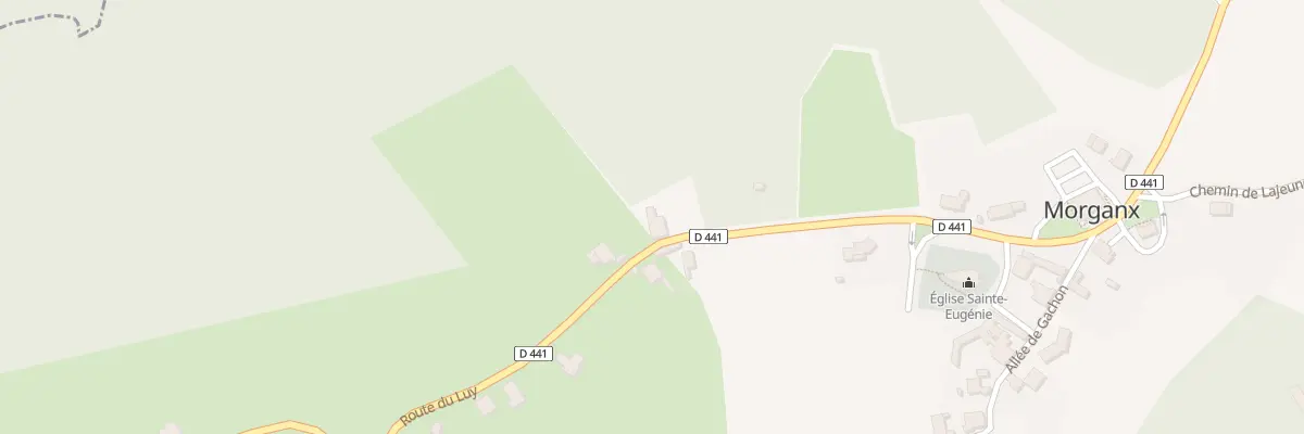 Plan du 332 Rte du Luy à Morganx