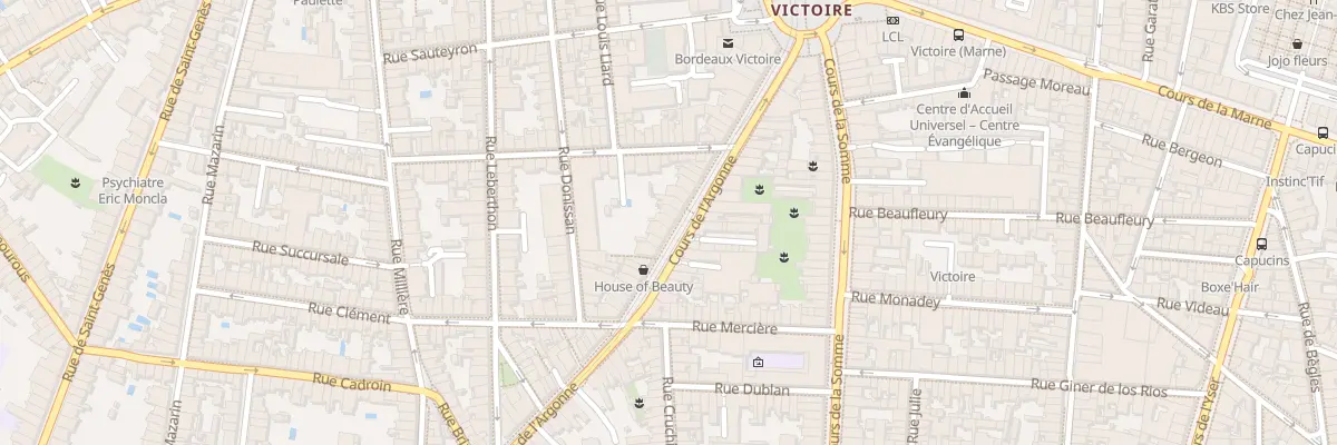 Plan du 41 Crs de l’Argonne à Bordeaux