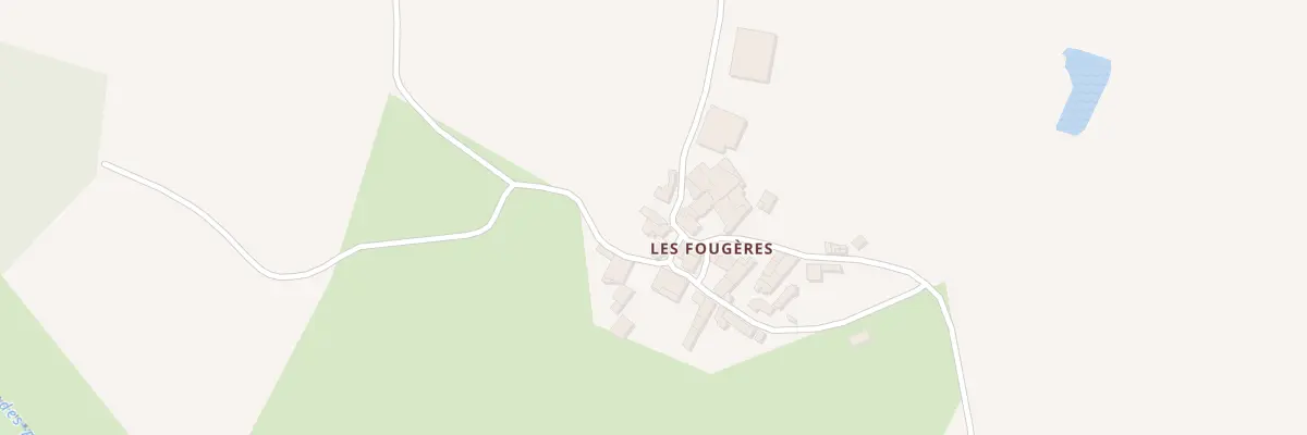 Plan du 10 Les Fougeres à Scillé