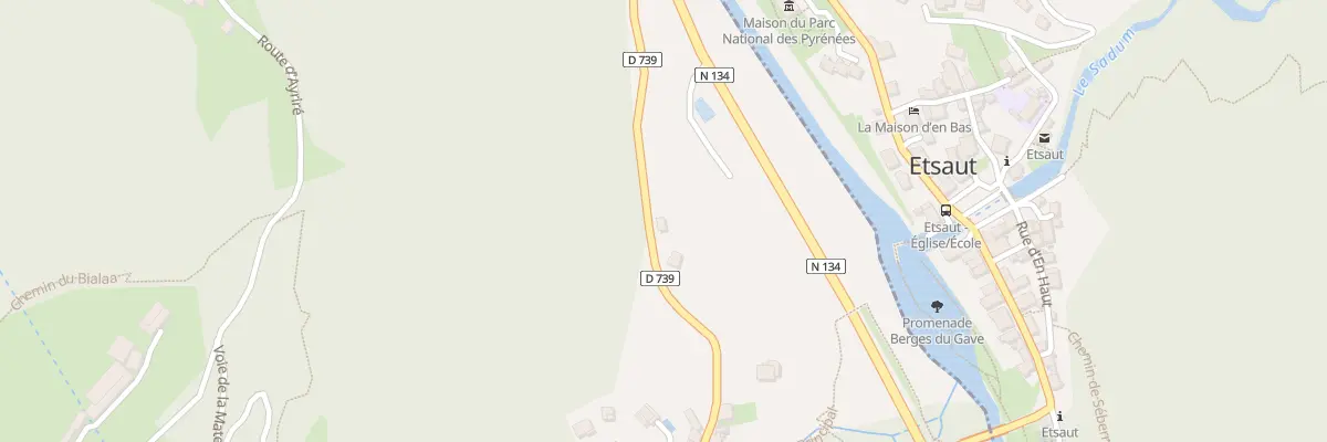 Plan du 41 Rte de Cambets à Borce