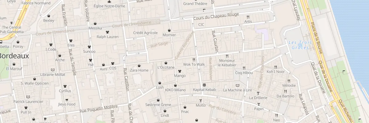 Plan du 68 Rue Saint-Rémi à Bordeaux