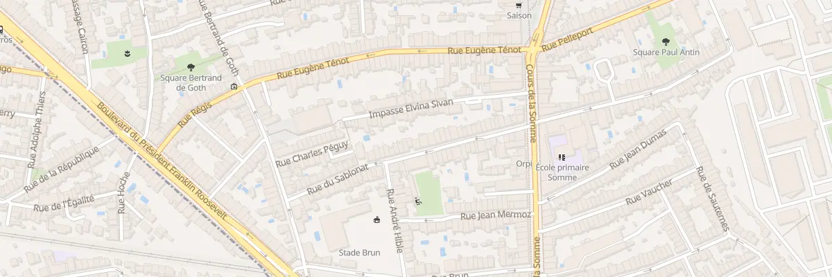 Plan du 39 Rue du Sablonat à Bordeaux
