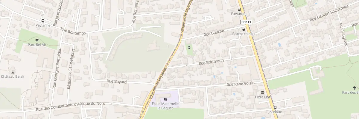 Plan du 33 Rue Brittmann à Villenave-d’Ornon