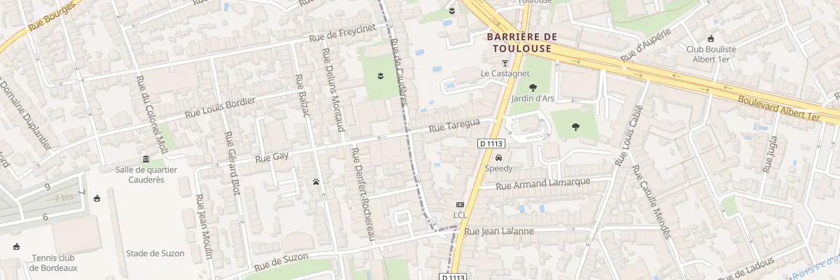 Plan du 78 Rue de Cauderès à Bordeaux