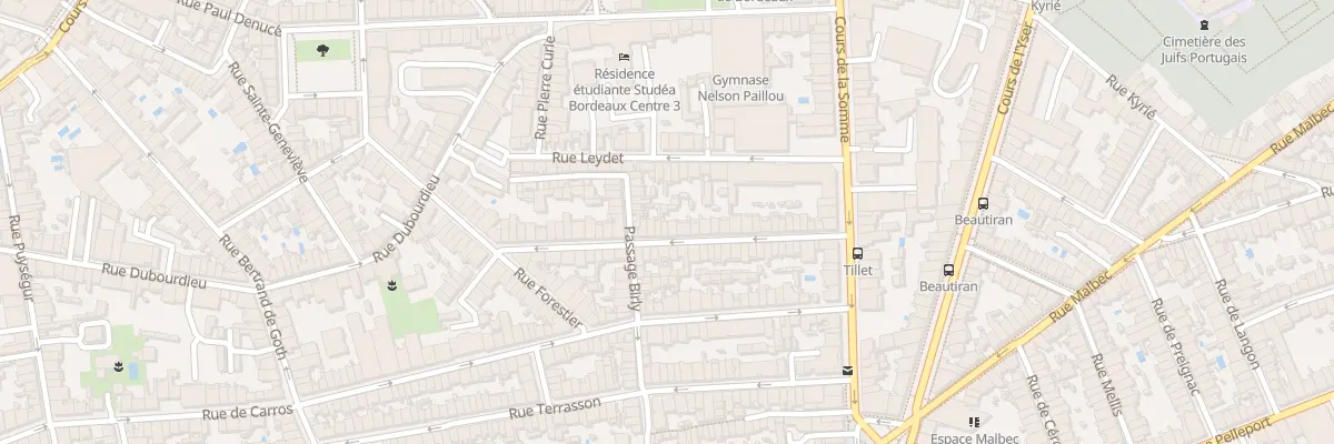 Plan du 37 Rue Tillet à Bordeaux