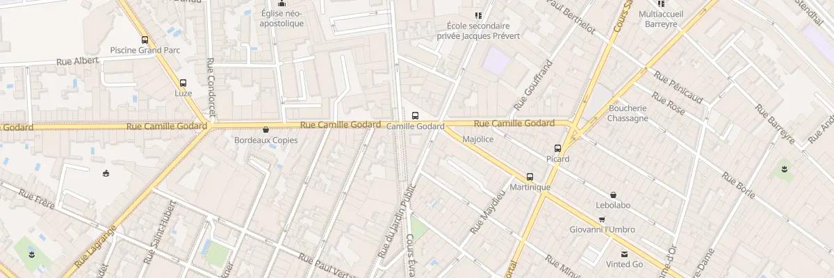 Plan du 38 Rue Camille Godard à Bordeaux