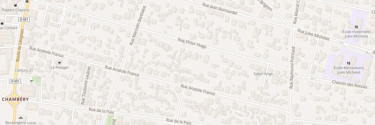 Plan du 45 Rue Victor Hugo à Villenave-d’Ornon